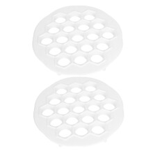 4Stk Mehrloch Dumpling-Mold Weiß Aus Langlebigem PP-Material