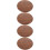 4Pièces Assise Bois Pour Rond Lisse Couleur Marron 10