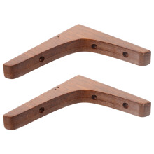 8Stk Brown Holz Regalhalter L Robuste Eckhalter Für Wohnräume