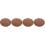 4Pièces Assise Bois Pour Rond Lisse Couleur Marron 6