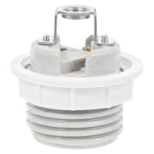 5Stk Weiße Keramik Fassung E27 Mit Aluminium Ring Für LED Und Halogen