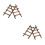 4Pz Mini Decorativa Rattan Per E Miniature 4