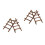 4Pz Mini Decorativa Rattan Per E Miniature 7