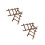 4Pz Mini Decorativa Rattan Per E Miniature 2