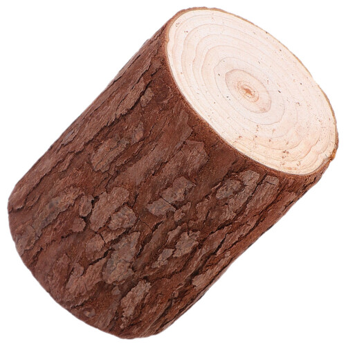 4Pcs Rustic Wood Stump Candlestick Holders Durable Tea Light Holders 1