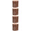 4Pcs Rustic Wood Stump Candlestick Holders Durable Tea Light Holders 10