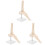 3Pz Modello Articolare E Caviglia PVC Beige Per Apprendimento 3