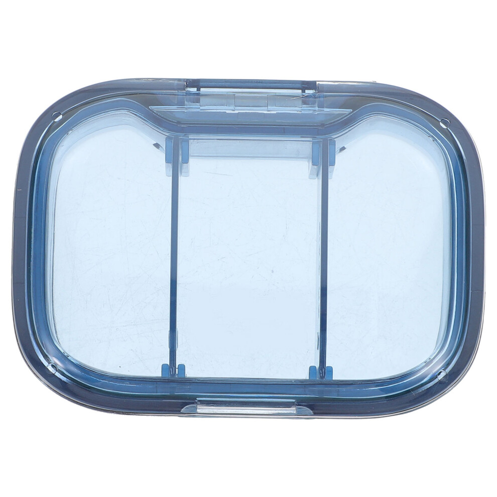Villcase Blue 3Pcs Mini Medicine Organizer Case Pp Pc Small Travel Pill Carrier