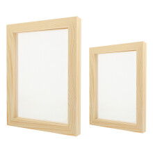 8Pz Strumenti Carta Handmade Telaio Legno E Rete Beige Per Fai-Da-Te