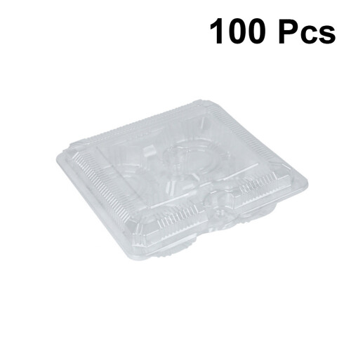 100Pz Contenitori Trasparenti Per Torte Biscotti E 1