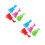 8Pcs PVC Kitchen Cleaning Tools Toilet Suction Cups Assorted Colors 4