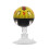 4Pcs Yellow ABS Car Compass with Suction Cup Portable Dashboard Mount 2