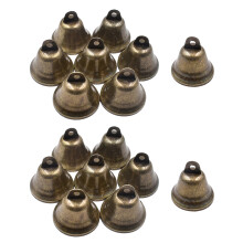 80Pcs Hanging Bell Ornaments Coffee Bronze DIY Christmas Tree Bells