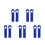 10Pcs Blue Plastic Replacement Dustpan Broom Handle Grip for Sweeping 5