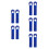 10Pcs Blue Plastic Replacement Dustpan Broom Handle Grip for Sweeping 4