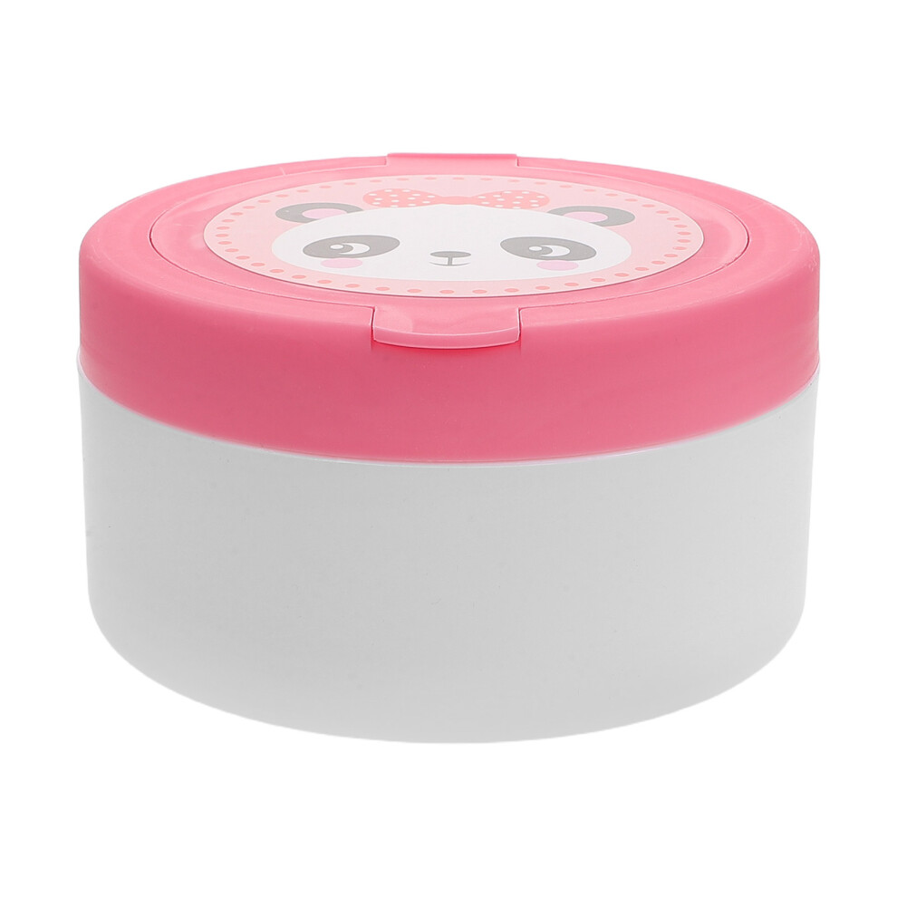 4Pcs Powder Puff And Container Fluffy Soft Baby Cosmetic Case Pink Inoomp