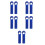 10Pcs Blue Plastic Replacement Dustpan Broom Handle Grip for Sweeping 9