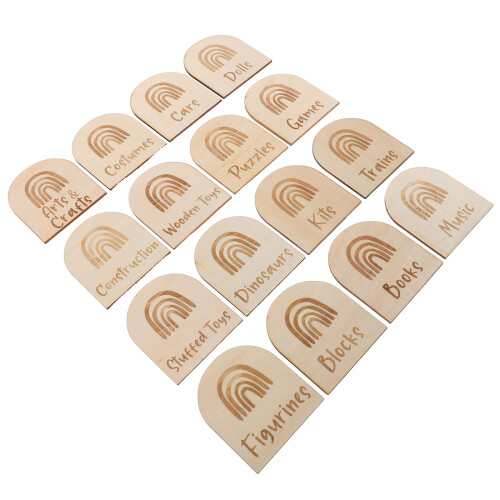 48St Opberglabels Speelgoed Kinderkamer Beige 1