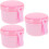 3Pz Box Porta Portatile Pz Rosa Per Uso 9