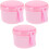 3Pz Box Porta Portatile Pz Rosa Per Uso 5