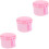 3Pz Box Porta Portatile Pz Rosa Per Uso 7