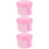 3Pz Box Porta Portatile Pz Rosa Per Uso 10