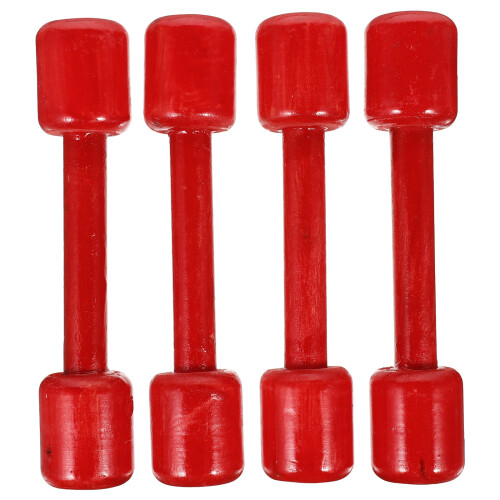 16Pz Manubri in Legno Per Bambini Rosso Gioco E Esercizio Casa 2