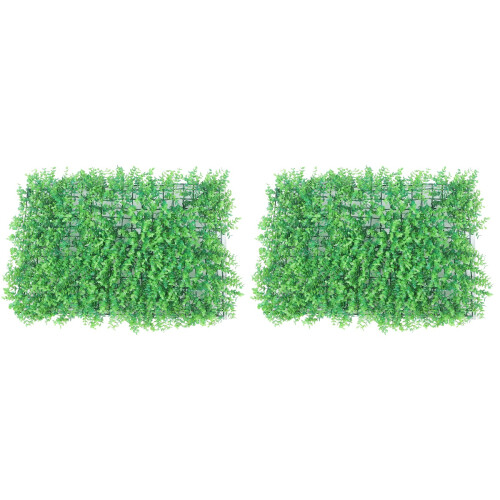 2Pcs High-Density Greenery Wall Panels Plastic Material for Wall Decor 2