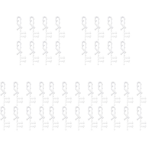 40Pz Clips Per Tende in PP , Resistenti E Facili Da Installare 2