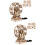 2Pcs Wooden Coffee 3D Kids Puzzles DIY Creative Assembling Toy 8