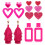 12Pares Mulheres Dangle Coloridos 1
