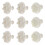 18Pcs White Plastic Christmas Cookie Molds for Baking and DIY Crafts 3
