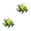 2Conjuntos Brinquedo Montado Verde Material ABS 10