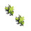 2Conjuntos Brinquedo Montado Verde Material ABS 8