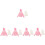 5Set Outfit Per Bambola Ragazza in Cotone Rosa E Gonna Elegante 7