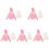 5Set Outfit Per Bambola Ragazza in Cotone Rosa E Gonna Elegante 4