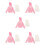 5Set Outfit Per Bambola Ragazza in Cotone Rosa E Gonna Elegante 10