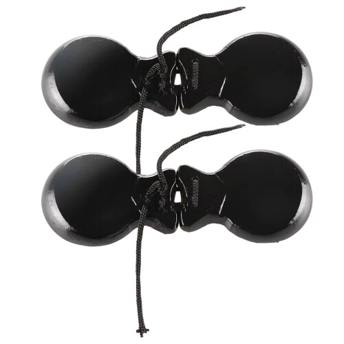 2Pares Castanholas De Preta Para Ritmo E Infantil 1