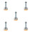 5Pcs Heavy Duty Self Leveling Feet Carbon Steel Adjustable Rubber Base 7