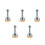 5Pcs Heavy Duty Self Leveling Feet Carbon Steel Adjustable Rubber Base 5