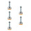 5Pcs Heavy Duty Self Leveling Feet Carbon Steel Adjustable Rubber Base 4