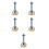 5Pcs Heavy Duty Self Leveling Feet Carbon Steel Adjustable Rubber Base 6