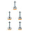 5Pcs Heavy Duty Self Leveling Feet Carbon Steel Adjustable Rubber Base 8