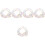 5Pcs Transparent Plastic Beaded Phone Wrist Strap Keychain Lanyard 6