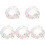 5Pcs Transparent Plastic Beaded Phone Wrist Strap Keychain Lanyard 4