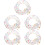 5Pcs Transparent Plastic Beaded Phone Wrist Strap Keychain Lanyard 8