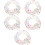 5Pcs Transparent Plastic Beaded Phone Wrist Strap Keychain Lanyard 9