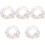 5Pcs Transparent Plastic Beaded Phone Wrist Strap Keychain Lanyard 5
