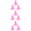 9Pz Unghie Rosa Per Nail Art, Rigida, Stabili 8
