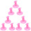 9Pz Unghie Rosa Per Nail Art, Rigida, Stabili 2